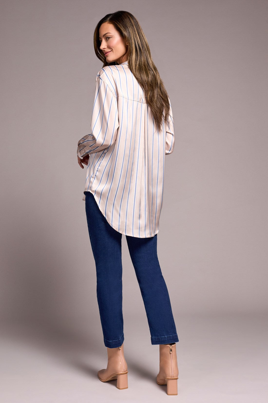 Tribal | Printed Satin Collared Shirt