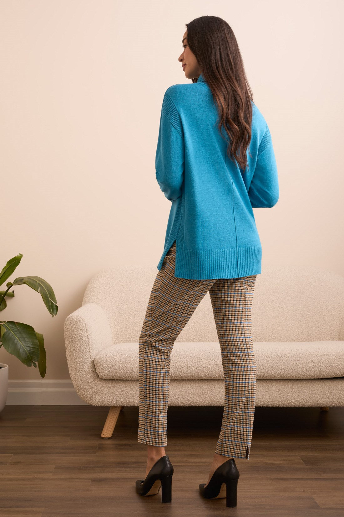 Tribal | Drop Shoulder Turtle Neck Sweater