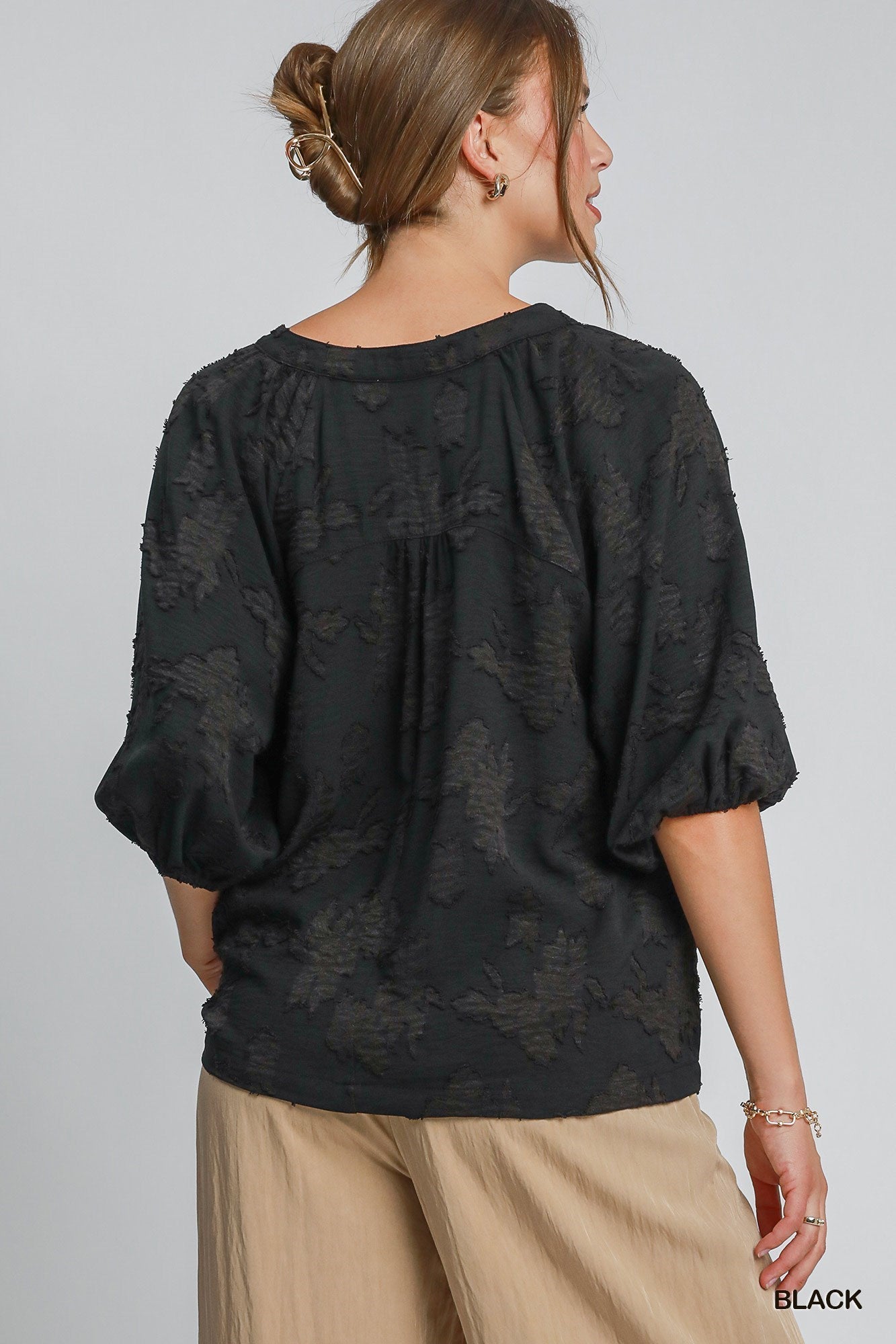 Umgee Usa | Umgee Usa | Floral Bubble Sleeve Top | Cloister Collection | CONTEMPORARYSP