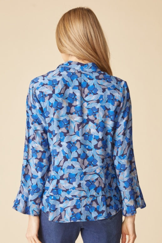 Rayon Crepe Painted Stones Top