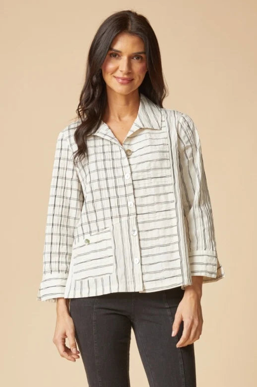 Tucked Dobby Mix Daphne Shirt