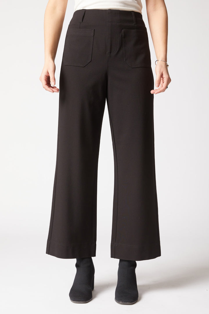 Habitat | Luxe Ponte Flood Pant - Black