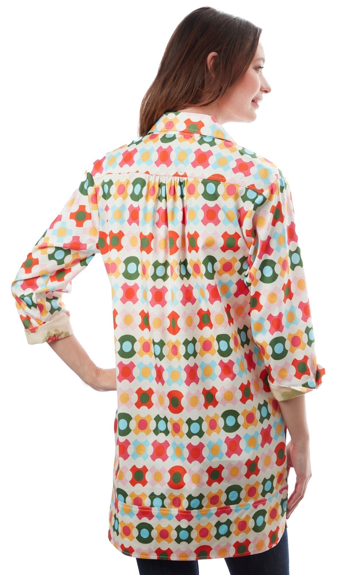 Dizzy - Lizzie | Vail Tunic Colorful Geometric Pattern | Cloister Collection | TUNIC