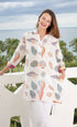 Dizzy Lizzie | Vail Tunic Seashells Multi Colored In Voile | Cloister Collection | TUNIC