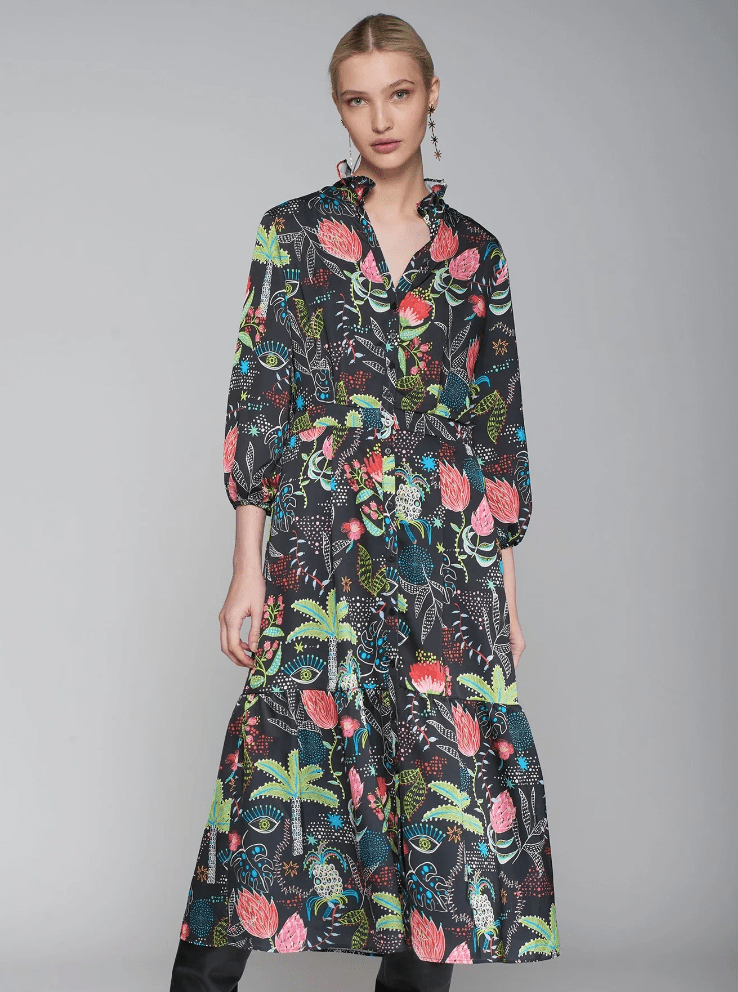 Vilagallo | Vilagallo | Midi Island Floral Dress | Cloister Collection | RESORT