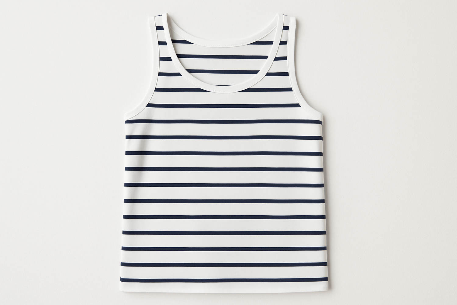 white navy strip tank top
