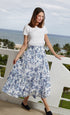 Dizzy - Lizzie | Woodstock Skirt Blue White | Cloister Collection | SKIRT