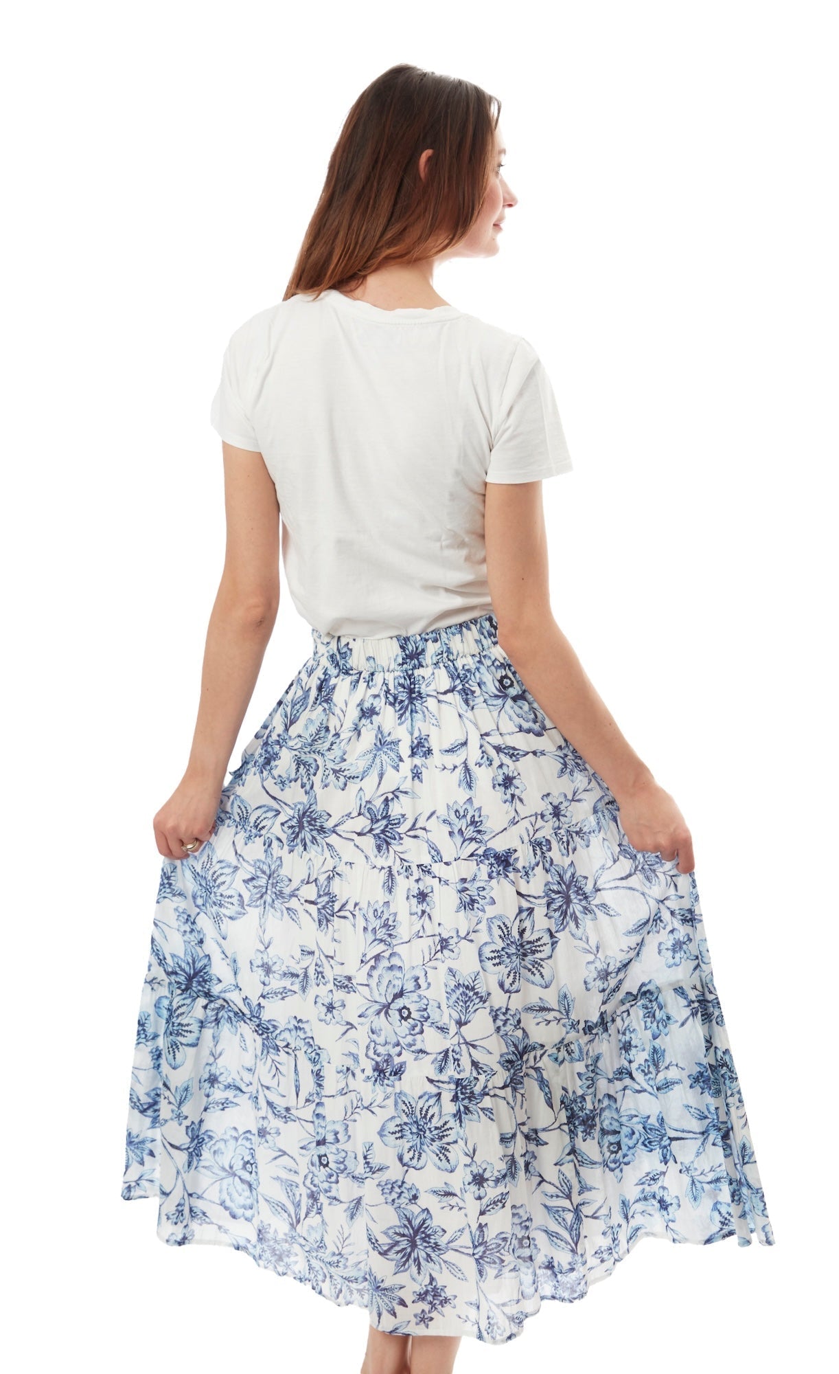 Dizzy - Lizzie | Woodstock Skirt Blue White | Cloister Collection | SKIRT