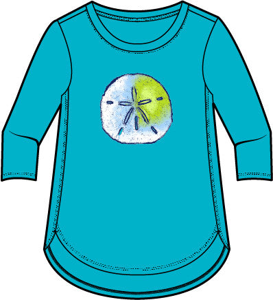 Habitat | Sandollar High-Low Tee - Maui