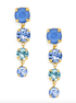 Zenzii | Zenzii | 4 Stone Drop Earring Blue | Cloister Collection |