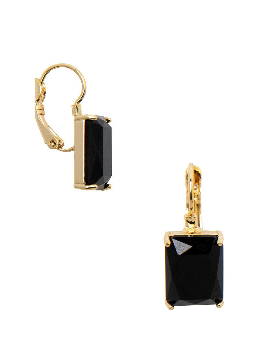 Zenzii | Zenzii | Ellie Crystal Drop Earring - Black | Cloister Collection | JEWELRY