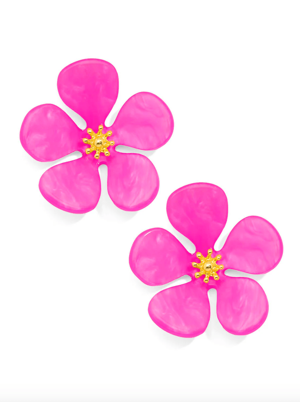 Zenzii | Zenzii | Flower Stud - Hot Pink | Cloister Collection | JEWELRY