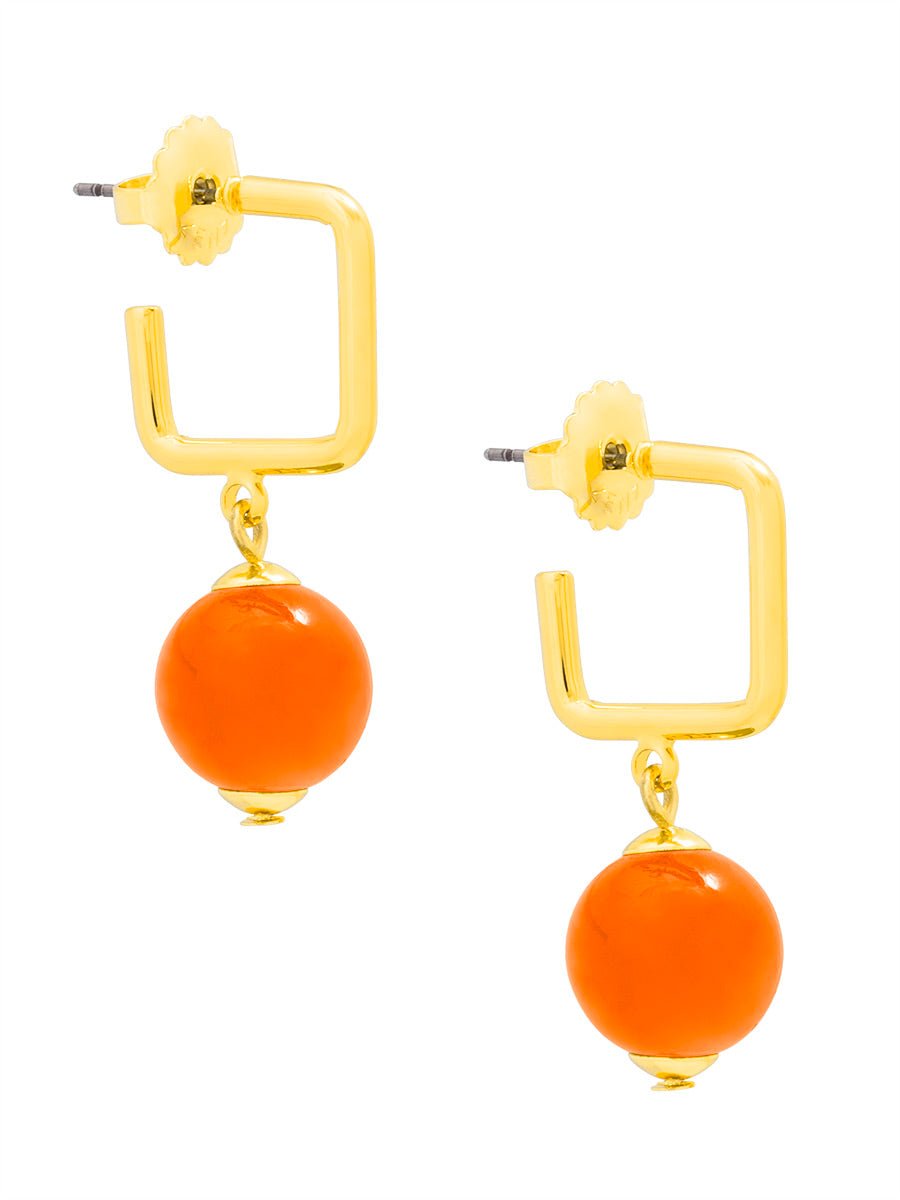 Zenzii | Zenzii | Sophie Earring - Orange | Cloister Collection | JEWELRY