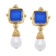 Load image into Gallery viewer, Susan Shaw | French Glass &amp; Pearl Mini Drop
