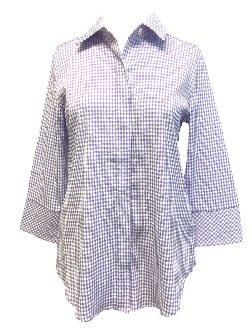 Cloister Collection | Button Back Seersucker Top