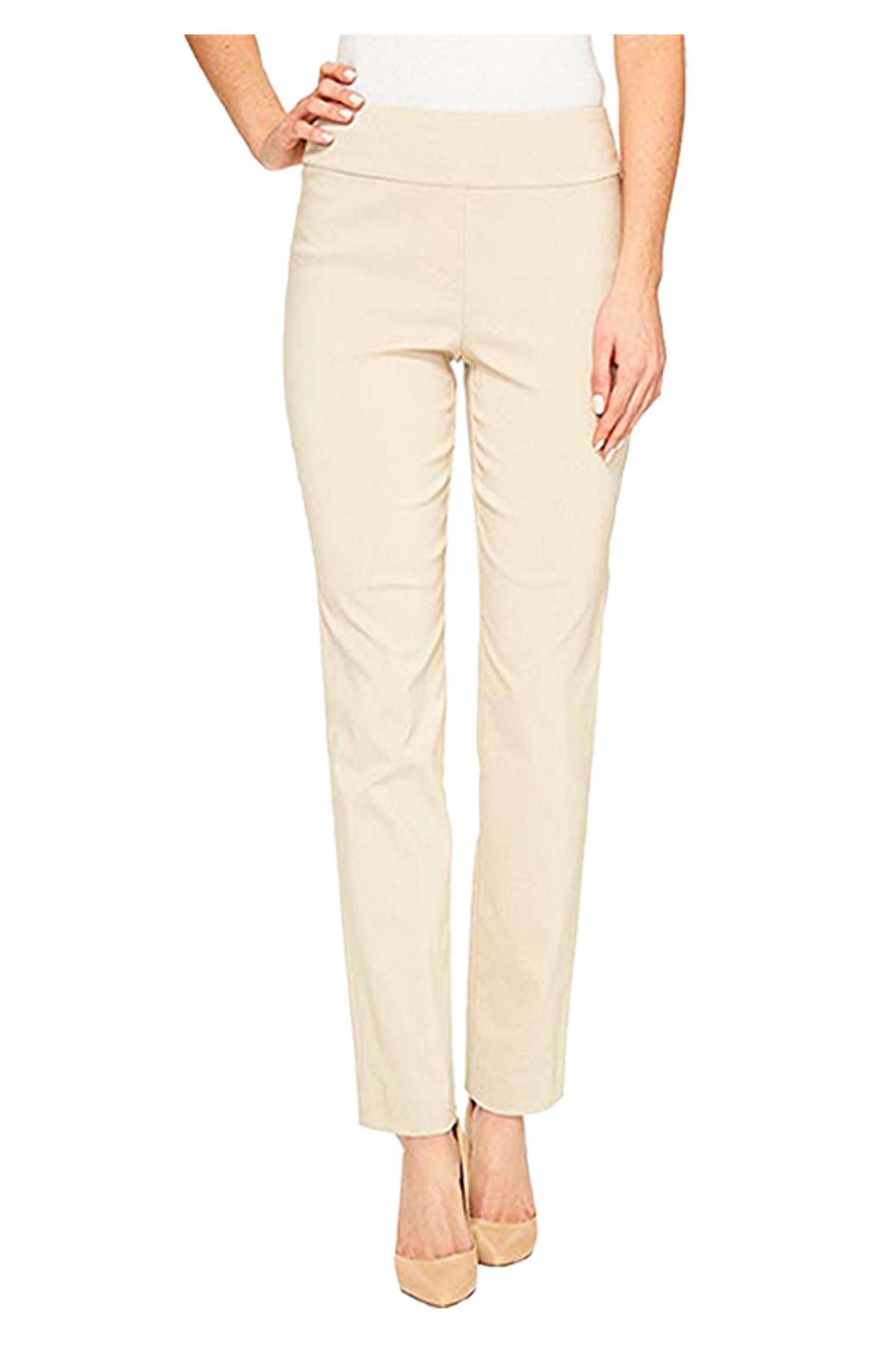 Krazy Larry | Pull on Pant Ivory | Krazy Larry | Cloister Collection Designer Fashion