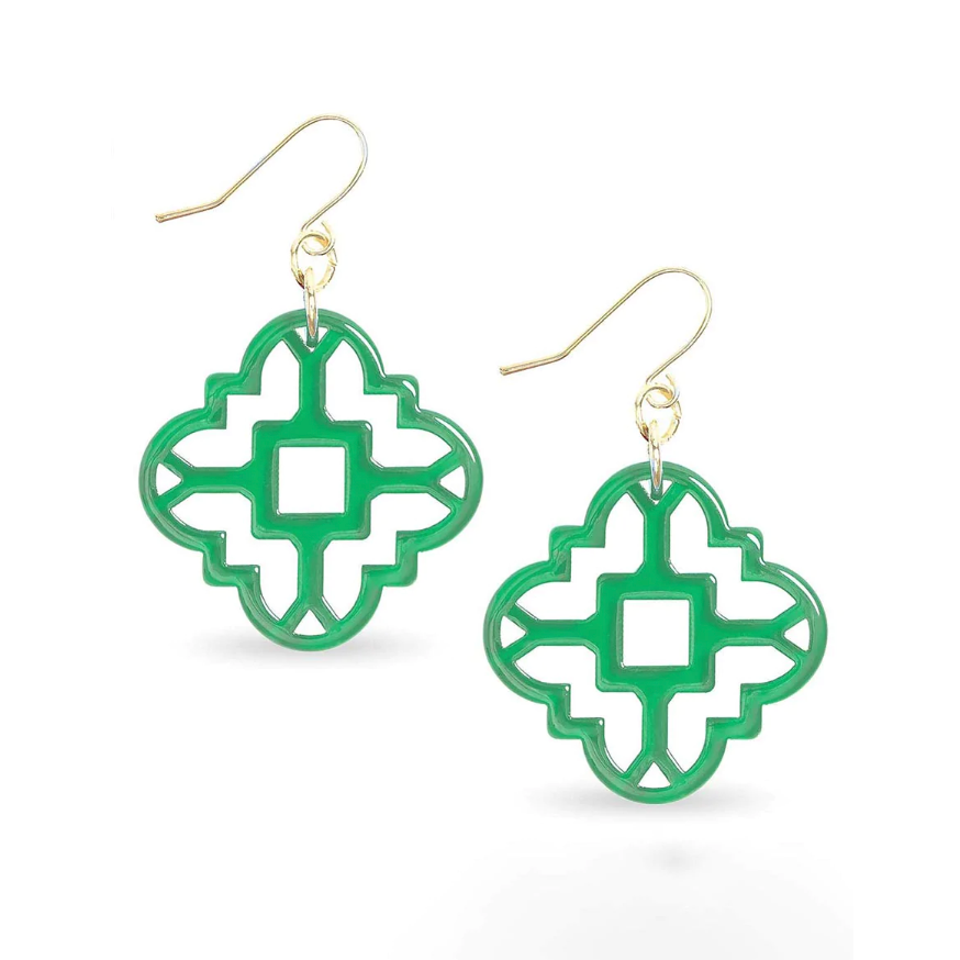 Cloister Collection | Small Resin Mosaic Tile Earrin