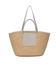 Load image into Gallery viewer, Cloister Collection  | Straw Front Handbag
