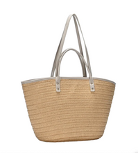 Load image into Gallery viewer, Cloister Collection  | Straw Front Handbag
