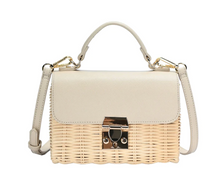 Load image into Gallery viewer, Cloister Collection | Rattan Pinch Lock Handbag
