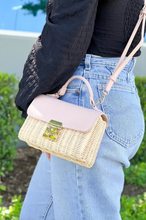 Load image into Gallery viewer, Cloister Collection | Rattan Pinch Lock Handbag
