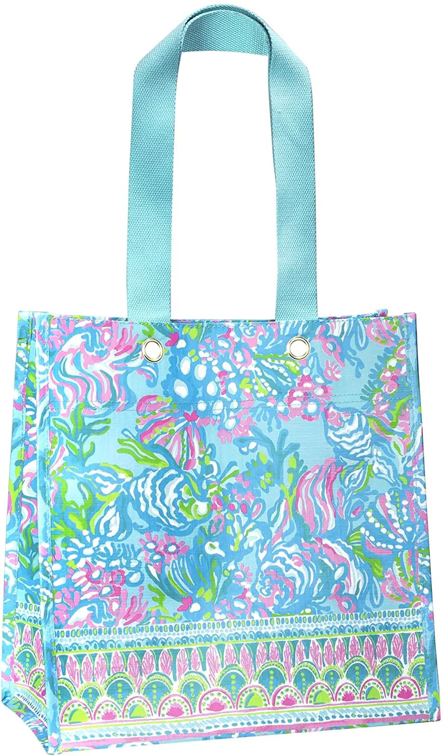 Lifeguard Press | Xl Market Shopper, Aqua La | Lifeguard Press | Cloister Collection Designer Fashion